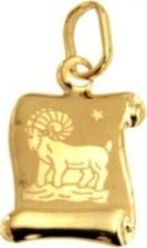 Luxur, Přívěsek znamení zvěrokruhu Orbis ze žlutého zlata, Symbol: Beran, 585-13-2-2006.0Z00.1.00.000.21.BER
