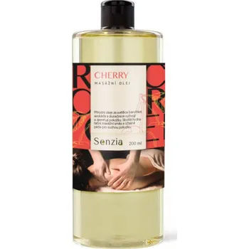Masážní přípravek Eureko Masážní olej SENZIA Cherry, 200 ml
