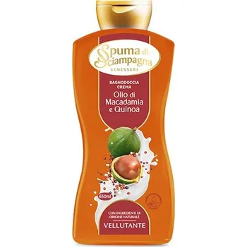 Koupelová kosmetika Spuma di Sciampagna Olio di Macadamia e Quinoa sprchový krém/koupelová pěna 650 ml