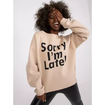 Dámská mikina Mikina EM BL U624.99 béžová jedna velikost