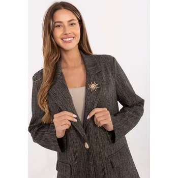 Dámské sako Blejzr IT MA FL8315.02P tmavě šedý jedna velikost