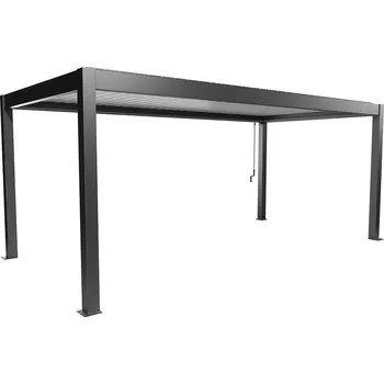 Pergola Biohort Hliníková Pergola 6x3, tmavě šedá metalíza / Bílá (Originální pergola v kvalitě od Biohort)