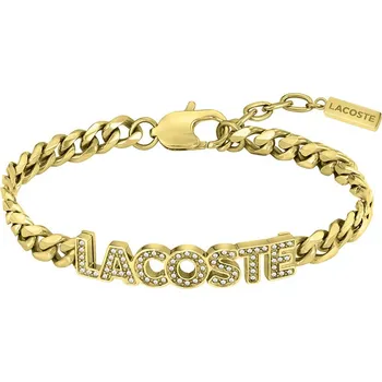 Náramek Lacoste Pozlacený dámský náramek z oceli Script 2040063 + 2 měsíce na vrácení zboží