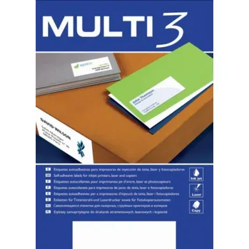 Speciální papír MULTI 3 Univerzální etikety MULTI 3, 99,1x38,1mm, zaoblené, bílé