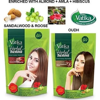 Barva na vlasy Dabur Přírodní hennová barva Henna Herbal Powder Rose Sandalwood 200 g