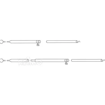 Nábytkové kování Piper Tyč 205cm průměr 28/25mm / hliník