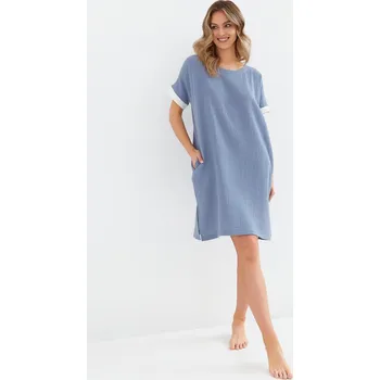Dámská noční košile Cana Muslin 133 modrá