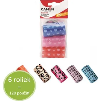 sáček na exkrement Sáčky na exkrementy Camon - barevné (6x20ks)