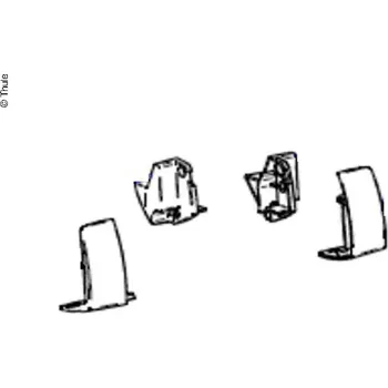 Příslušenství ke střešnímu nosiči Thule Koncovka vodící lišty Omn.5102