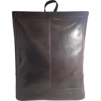 Městský batoh SendiDesign V-817 kožený batoh tm.hnědý