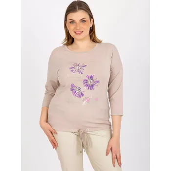 Dámská halenka Dámská halenka RV BZ 8457.47P béžová - FPrice jedna velikost