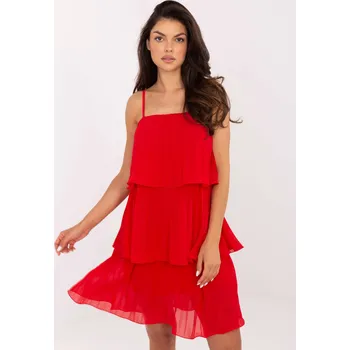 Dámské šaty TW SK BI šaty 2136.97 červená jedna velikost