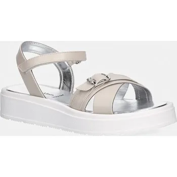 Dívčí sandály Dětské sandály Calvin Klein Jeans V4A2.83260.35.39 béžová 02X, EUR 39