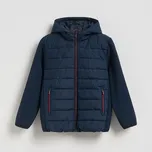 Reserved - Zateplená bunda s kapucí - tmavomodrá - 321IL-59X - 321IL-59X-122