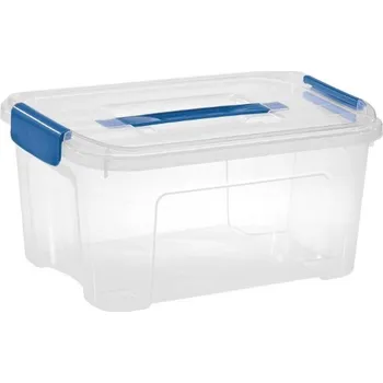 Úložný box Úložný box COMBI 13L s víkem, rukojetí a klipy 13 l modrá/transparent 8034301ABM