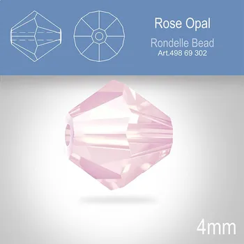 Dětské zboží PRECIOSA Bicone MC BEAD (sluníčko) velikost 4mm. Barva ROSE OPAL. Balení 30ks .