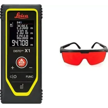Měřící laser Laserový dálkoměr Leica Disto X1 + brýle
