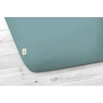 Prostěradlo DARRÉ Jersey prostěradlo tmavě smaragdové na výšku matrace do 30 cm Velikost: 90 x 200
