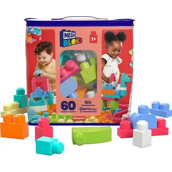 Stavebnice Mega MAGA BLOKS Mattel Mega Bloks FB Big Building BAG Girls 60ks DCH54 dívčí, 12m+