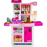 LEAN Toys 7525 Dětská kuchyňka s vodou a zvuky, růžová