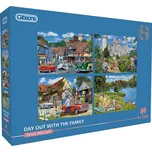 GIBSONS Puzzle Výlet s rodinou 4x500 dílků