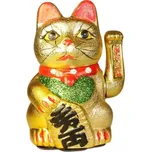 Čínská mávající kočka zlatá 26 cm