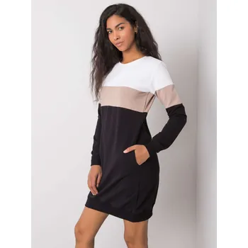 Dámské šaty Šaty RV SK 5869.04 bílo-černé XL