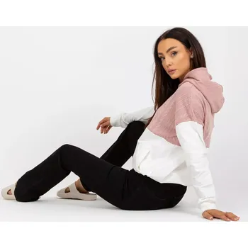 Dámská mikina Mikina RV BL 8171.30 bílé a růžové L/XL