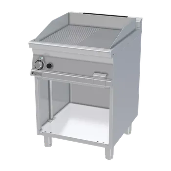 Kuchyňský gril Grilovací deska 56x51 plynová chromovaná kombinovaná s podestavbou | RM - FTLR-76GS