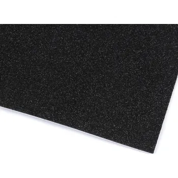 kreativní sada Pro Háčkování Pěnová guma s glitry samolepicí 20x30 cm černá, 2 ks