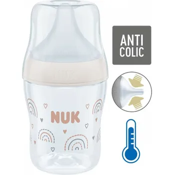 Dětské zboží NUK Perfect Match láhev s kontrolou teploty 150 ml Bílá