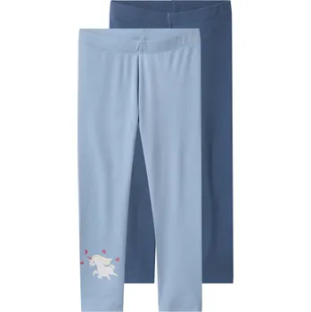 lupilu® Dívčí legíny, 2 kusy (modrá, 98/104)