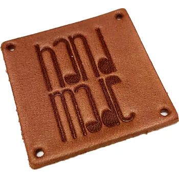 MMboutique Handmade cedulka čtverec koňak