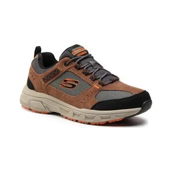 Pánská móda Skechers Trekingová obuv Oak Canyon 51893/BRBK Hnědá 46