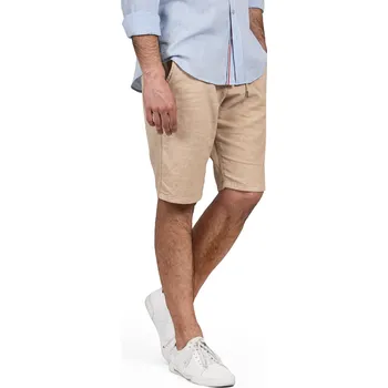 FERATT Lněné kraťasy KEVIN béžové Velikost: 36