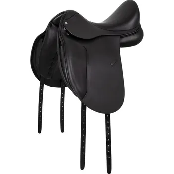 Jezdecké sedlo Drezurní sedlo Equestro s odnímatelnými bloky Černá 17"
