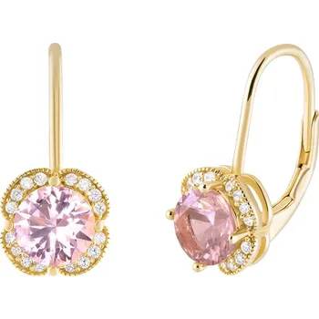 Náušnice Preciosa Pozlacené stříbrné náušnice Astralis s kubickou zirkonií Preciosa 5461Y69