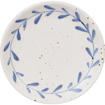 Talíř Strömshaga Kameninový talíř Viola Leaf Blue 18&nbsp;cm