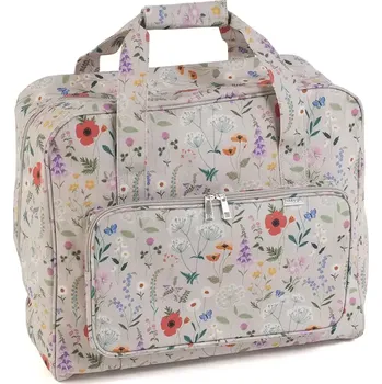 Organizér galanterie Omyvatelná taška na šicí stroj, pletení a háčkování - Luční kvítí (Sewing Machine Bag Wildflowers)