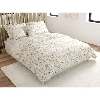 Povlečení Povlečení z mikrovlákna HERBALIS krémové Rozměr povlečení: 2 ks 70 x 90 cm | 200 x 220 cm, 140x200 / 70x90 cm, 140x220 / 70x90 cm, 200x220 + 2 polštáře 70x90 cm