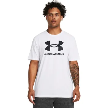 Pánské tričko Pánské tričko Under Armour Sportstyle Logo Update SS velikost 4XL bílá