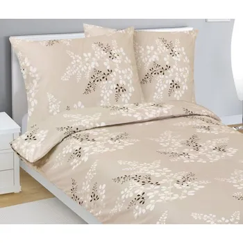 Povlečení Povlečení bavlněné Kávová,Béžová BX1001461 - 140x200, 70x90 cm