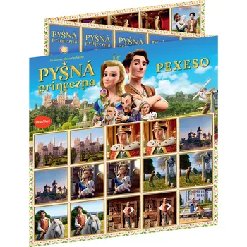 Karetní hra PYŠNÁ PRINCEZNA – Pexeso na motivy filmové pohádky