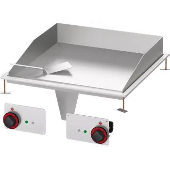 Kuchyňský gril Grilovací deska 56x55 drop-in elektrická hladká 400 V | RM - FTLD-66ET