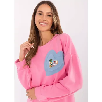 Dámská mikina Mikina DHJ BL 20322.72 růžová jedna velikost