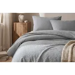 DARRÉ Krepové povlečení Jednobarevné - světle šedé Velikost: 140 x 200 + 70 x 90