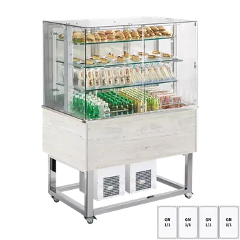 Chlazení Vitrína chladicí GN 4-1/1 spodní kryt, otevírání do stran, Hemlock | REDFOX - ES PLATINUM+ 4H DS