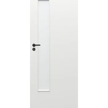 Interiérové dveře Porta doors Interiérové dveře bezfalcové 80 P, 848 × 1970 mm, fólie, pravá, bílé, prosklené&nbsp;SCAP0L0P08SBI0A8U0O300