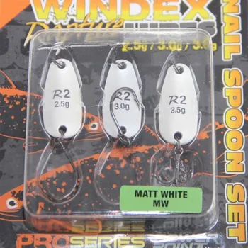 Umělá nástraha Rapture Set Plandavek Windex SG Nail Spoon Matt White 2,8cm 2,5g -3,5g