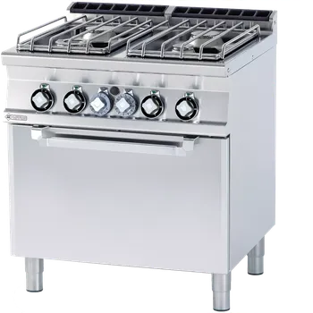 Sporák CF4-78GPE - Sporák komb. se statickou el. troubou GN 2/1 - 4x hořák